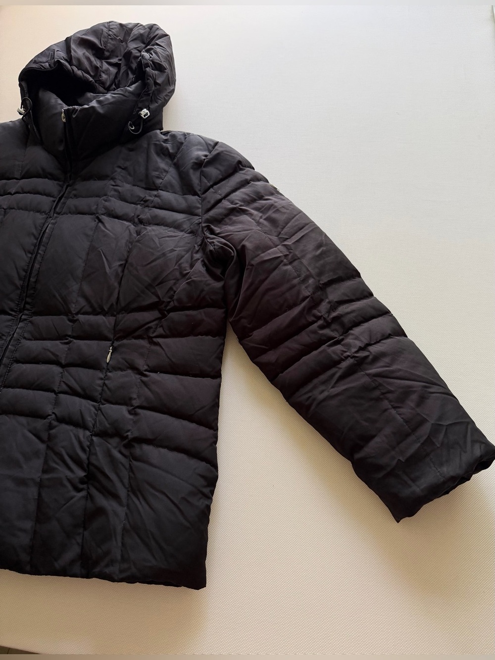 Calvin Klein Black Quilted Hooded Puffer Jacket